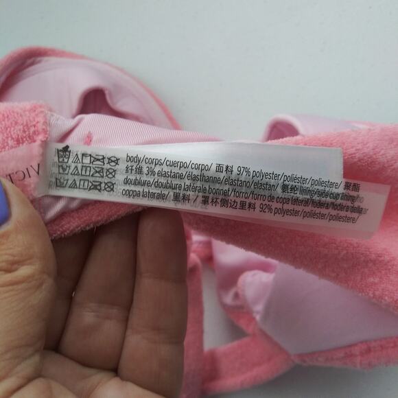 Victoria's Secret Pink Cocktail Essential Wicked Bikini Top Size 34 D - Picture 11 of 14